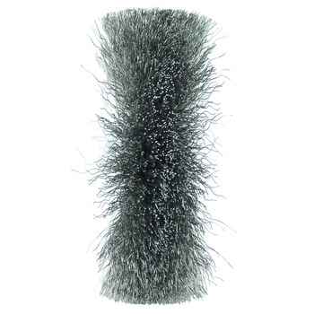 Weiler 15637 Wheel Brush - 3 in Dia - Crimped Steel Bristle