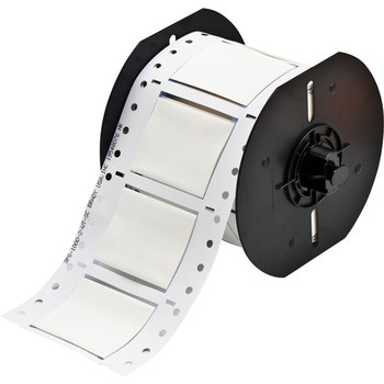Picture of Brady White Polyolefin Thermal Transfer B33-1000-2-342 Die-Cut Thermal Transfer Printer Sleeve (Main product image)