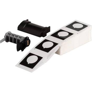 Picture of Brady Black Polyester Thermal Transfer PTLEP-169-593-BK Die-Cut Thermal Transfer Printer Label Roll (Main product image)