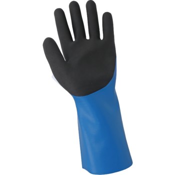 Global Glove FrogWear Medium Chemical Handling Gloves - Double Nitrile Full Coverage Coating - 12 in Length - Smooth Finish - CR592-8(M)