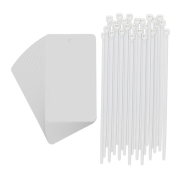 Picture of Brady White Rectangle 56937-PK Blank General Purpose Tags (Main product image)