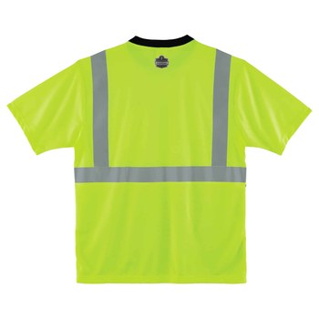 Ergodyne GloWear High Visibility Shirt 8289BK 22504 - Lime/Black