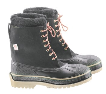 Picture of Dunlop Terra-Lites 86392 Black/Green 10 Plain Toe Work Boots (Main product image)