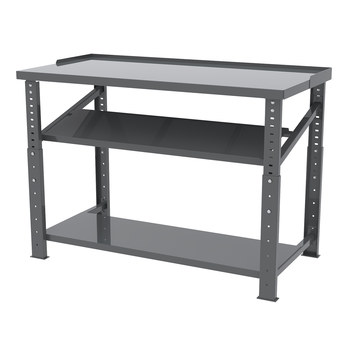 Picture of Akro-Mils RHWB3060GA RHWB Adjustable Gray Powder Coated 12 ga Adjustable Height Work Bench (Main product image)
