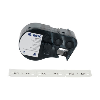 Picture of Brady Black on White Polyethylene Thermal Transfer M4-61-109 Die-Cut Thermal Transfer Printer Cartridges (Main product image)