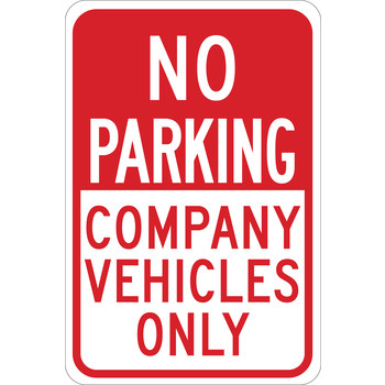 Picture of Brady B-555 Aluminum Rectangle White English Parking Restriction, Permission & Information Sign part number 124392 (Main product image)