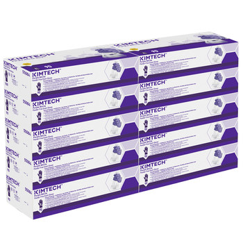 Kimtech Purple XL Disposable Gloves - Medical Exam Grade - 9 in Length - Rough Finish - 6 mil Thick - 55084