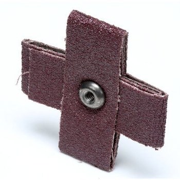 3M 341D 27378 Cross Pad - Aluminum Oxide - 2 in x 2 in - 80 - Medium