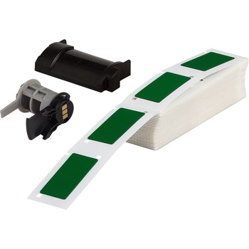 Picture of Brady Green Polyester Thermal Transfer PTLEP-173-593-GN Die-Cut Thermal Transfer Printer Label Roll (Main product image)