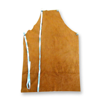 Picture of Chicago Protective Apparel Brown/Gray Leather Heat-Resistant Apron (Main product image)