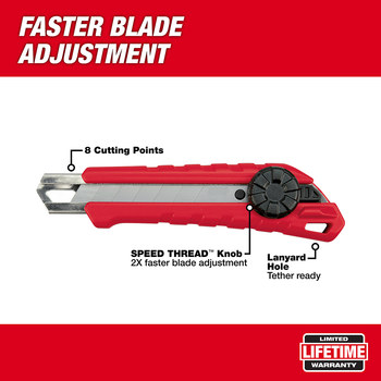 Milwaukee 48-22-1964 Snap-Off Knife - Rubber - 6 in - 29680