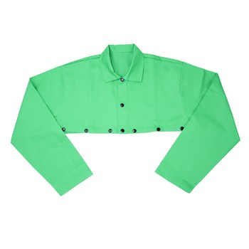 Picture of West Chester Ironcat 7051 Green Medium Irontex Welding Cape Sleeves & Bib (Main product image)
