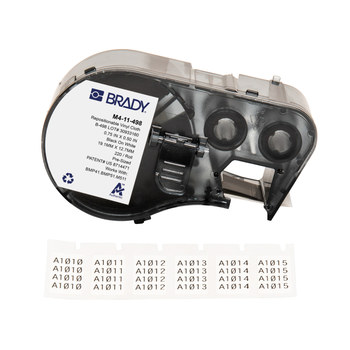 Picture of Brady CleanLift Black on White Vinyl Thermal Transfer M4-11-498 Repositionable Multi-Purpose Labels (Main product image)