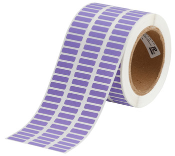 Picture of Brady Purple Self-Extinguishing Polyimide Thermal Transfer THT-2-472-10-VT Die-Cut Thermal Transfer Printer Label Roll (Main product image)