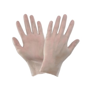 Global Glove 505PF White Large Powder Free Disposable Gloves - Industrial Grade - 5 mil Thick - 505PF/LG