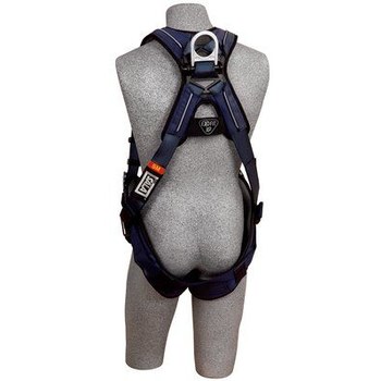 DBI-SALA ExoFit Blue Small Vest-Style Shoulder, Back, Leg Padding Body Harness - Polyester Webbing - 840779-00927