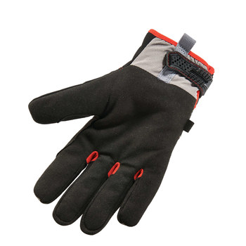 Ergodyne ProFlex 814CR6 Black/Gray Large Synthetic Cold Condition Gloves - Armortex Palm & Fingers Coating - 17214