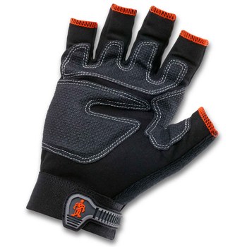 Ergodyne Proflex 712 Black Small EVA Foam/Neoprene/PVC/Spandex/Synthetic Leather/Terry Cloth Work Gloves - Rough Finish - 16172