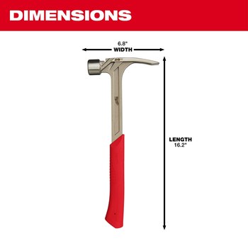 Milwaukee Forged Steel Framing Hammer 48-22-9029 - I-Beam Handle - 28 oz Head