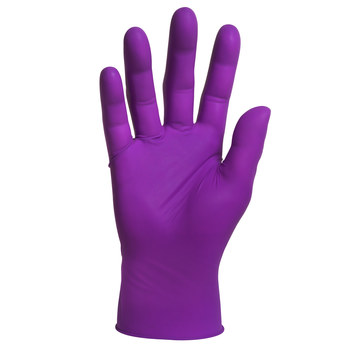 Ansell Kimtech Dark Magenta Large Exam Gloves - 9.5 in Length - Textured Fingers Finish - 5.9 mil Thick - 62773