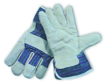 pip gloves gray leather cowhide split rshughes wing length