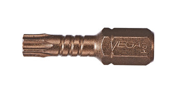 Vega Tools Impactech Insert TORX Driver Bit - 10 Tip - 1/4 in-Hex Shank - 1 in Length - S2 Modified Steel - P125T10A
