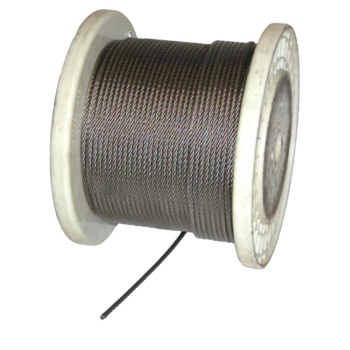 Picture of Lift-All 11633250077 Silver Steel Aircraft Cable (Main product image)