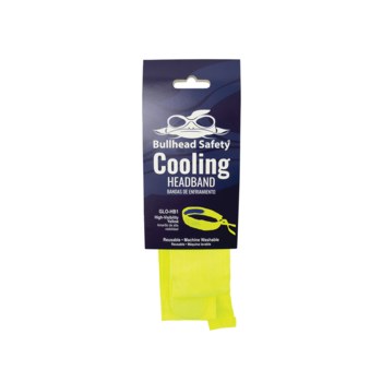Bullhead Safety High-Visibility Yellow/Green Polyester/Cotton High-Visibility Cooling Headband/Bandana - GLO-HB1