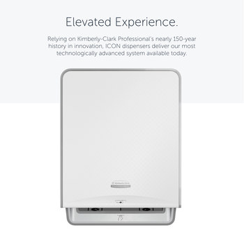 Kimberly-Clark Professional ICON 58710 Automatic Roll Towel Dispenser - Motion Sensor - White - 12.7 in