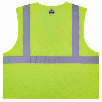 Ergodyne GloWear High-Visibility Vest 8256Z 21575 - Size Large/XL - Lime