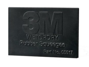 3M Wetordry Rubber Squeegee - 2 x 3 in - 05518