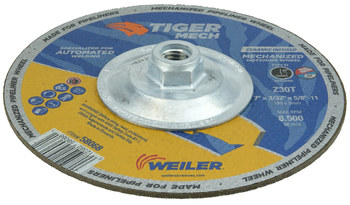 Weiler Tiger Cutting Wheel 58068 - 7 in - Ceramic/Alumina Zirconia - 30 - T