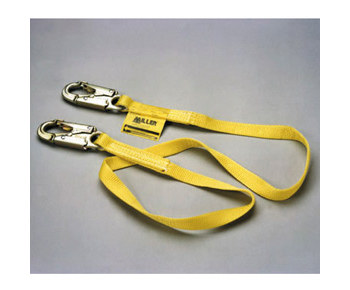 Picture of Miller 210WLST Yellow Polyester Webbing Positioning & Restraint Lanyard (Main product image)