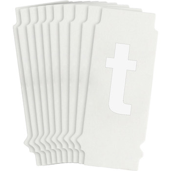 Picture of Brady Quik-Align White Outdoor Vinyl 8305-T Letter Label (Main product image)