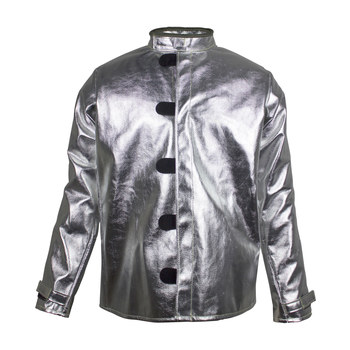 Picture of National Safety Apparel CARBON ARMOUR H5 Silver Medium OPF, Para-Aramid Molten Metal Protective Jacket (Main product image)