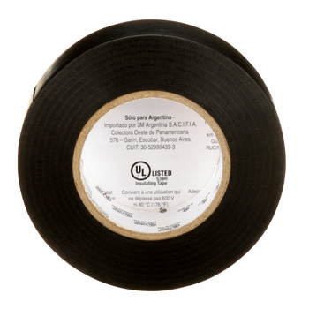 3M Temflex 165BK4A Black Electrical Tape - 0.75 in x 60 ft - 6 mil Thick - 92568