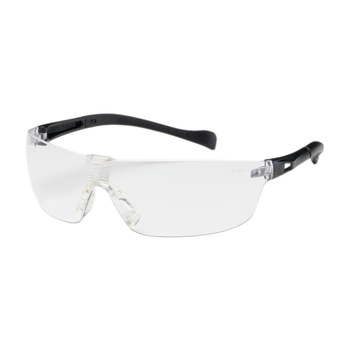 Picture of Bouton Optical Monteray II 250-MT-10070 Clear Black Universal Polycarbonate Standard Safety Glasses (Main product image)