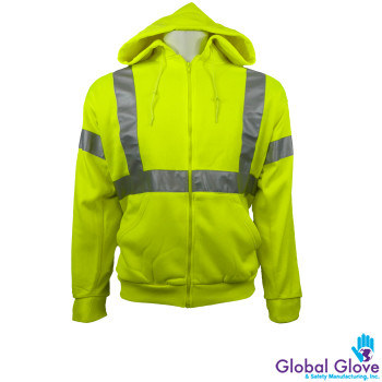 Picture of Global Glove GLO-HS2 Yellow Synthetic High Visibility Shirt (Main product image)
