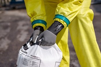 Ansell AlphaTec ANSELL GRIP™ 53-001 Black 9 Supported Chemical-Resistant Gloves - 13 in Length - Rough Finish - 15 mil Thick - 53001090-NA