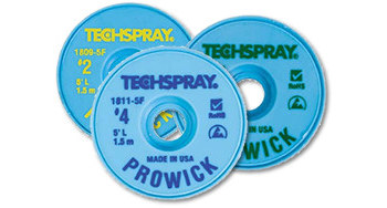 Picture of Techspray Pro Wick - 1811-100F Rosin Flux Core Desoldering Braid (Main product image)