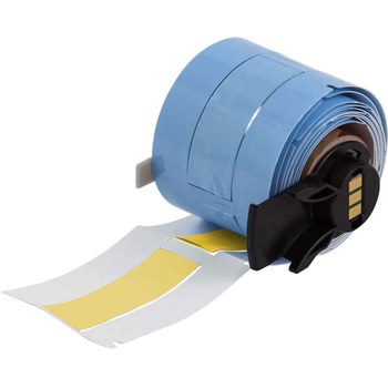 Picture of Brady PermaSleeve Yellow Polyolefin Thermal Transfer M6-250-2-342-YL-R Heat Shrink Wire & Cable Labels (Main product image)