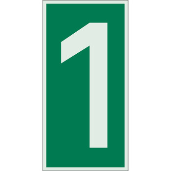 Picture of Brady Bradyglo B-324 Polyester Rectangle Green IMO Evaluation Number Sign part number 59299 (Main product image)