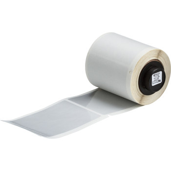 Picture of Brady Silver Polyester Thermal Transfer PTL-37-435 Die-Cut Thermal Transfer Printer Label Roll (Main product image)