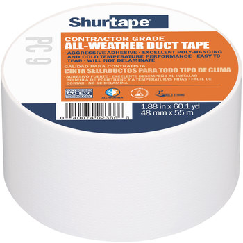 Shurtape PC 599 Duct Tape 152375, 48 mm x 55 m, White