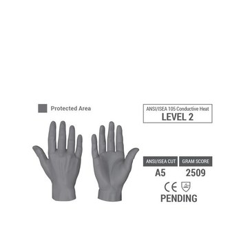 HexArmor Chrome SLT 4062 White 7 Goatskin Leather/Aramid Cut and Sewn Cut-Resistant Gloves - ANSI A5 Cut Resistance - 4062-S (7)