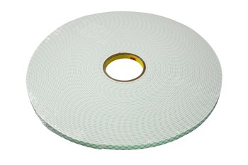 3M 4008 Off-White Double Sided Foam Tape - 3 in Width x 36 yd Length - 1/8 in Thick - 03388