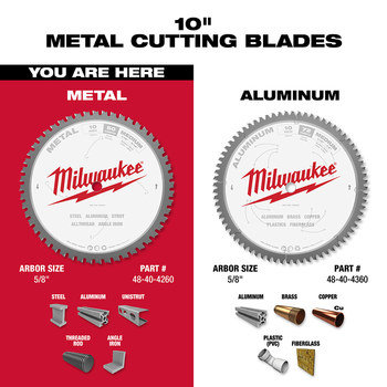 Milwaukee Circular Saw Blade 48-40-4260 - 10 in Diameter - Carbide