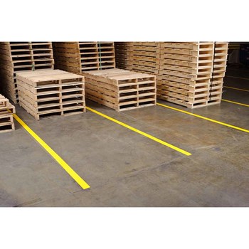 Brady Yellow Floor Marking Tape - 2 in Width x 108 ft Length - 0.0055 in Thick - 58200