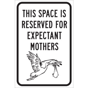 Picture of Brady B-959 Aluminum Rectangle White English Parking Restriction, Permission & Information Sign part number 115419 (Main product image)