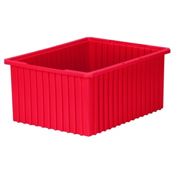 Picture of Akro-Mils 33220 Akro-Grid 1.66 ft, 12.4 gal 50 lb Red Industrial Grade Polymer Dividable Grid Container (Main product image)